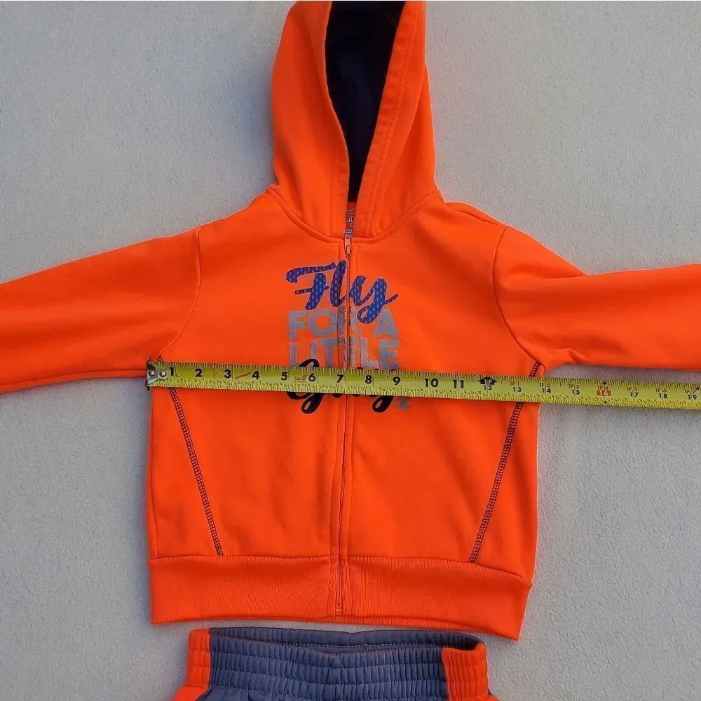 Champion Orange and Gray Hoodie Jacket and Joggers Size 4T